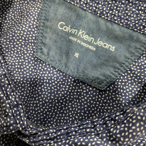CALVIN KLEIN MENS BUTTON SHIRT - Picture 3 of 13
